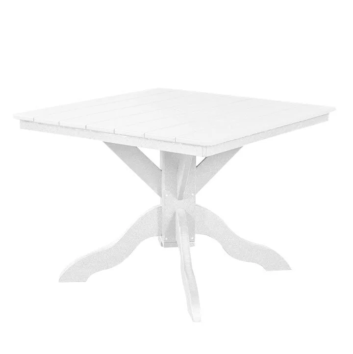Poly Adirondack Dining Table | White