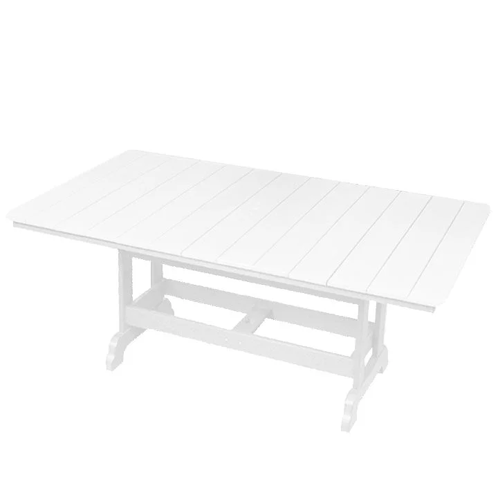 6' Dining Height Poly Adirondack Table | White