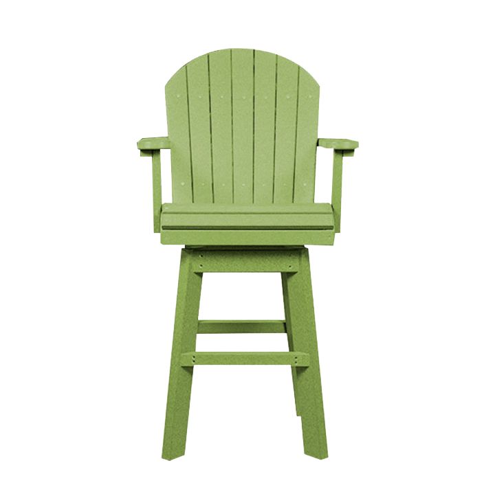 Bar Height Swivel Chair | Lime Green