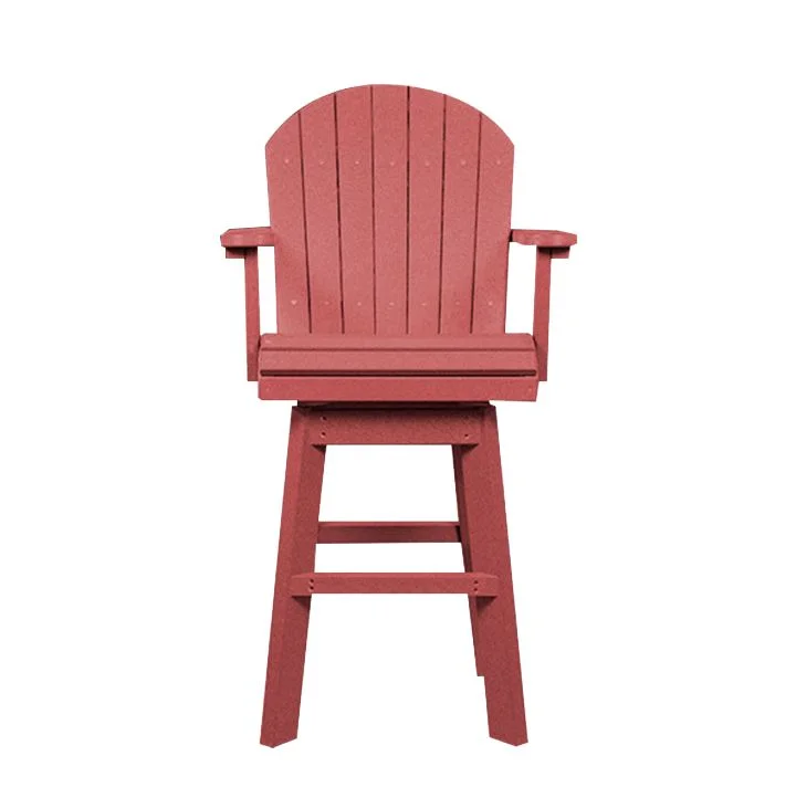 Bar Height Swivel Chair | Ruby Red