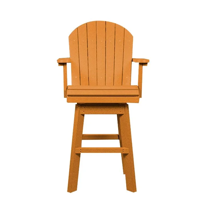 Bar Height Swivel Chair | Tangerine