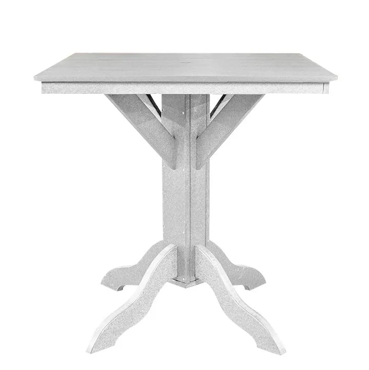 Bar Height Square Table | Light Gray