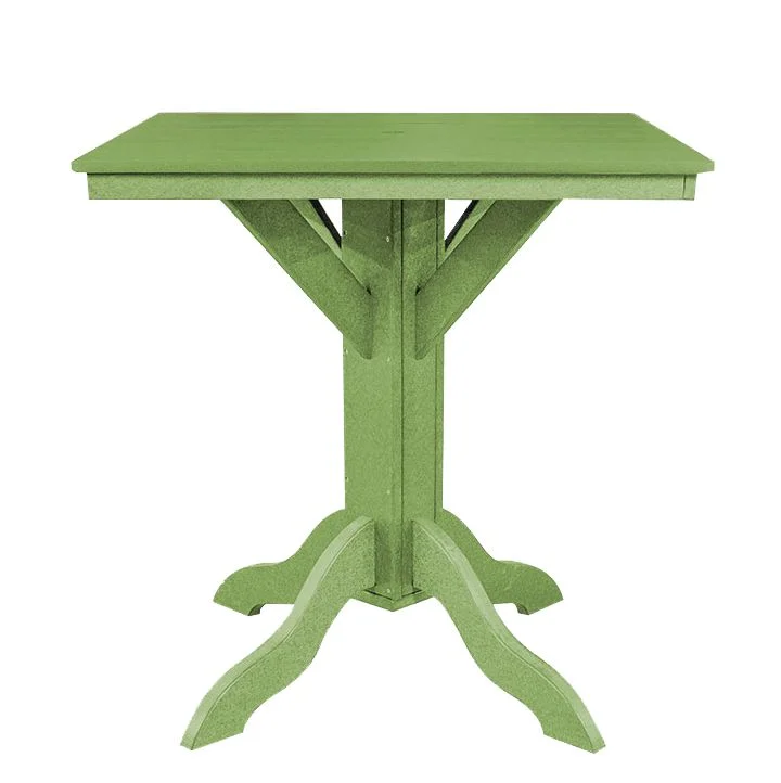 Bar Height Square Table | Lime Green
