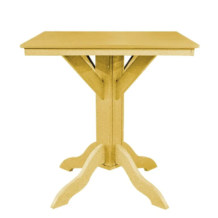 Bar Height Square Table | Yellow