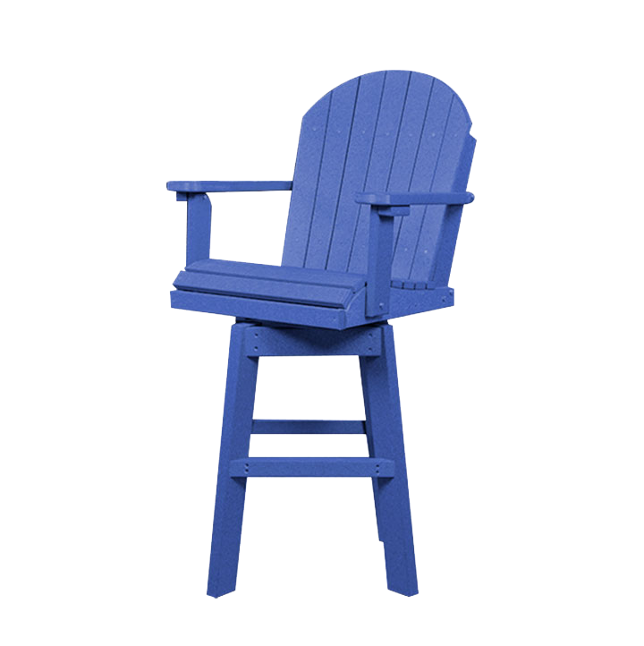 Counter Height Poly Swivel Chair | Burns Blue
