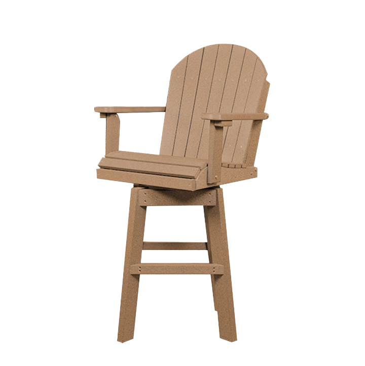 Counter Height Poly Swivel Chair | Cedar