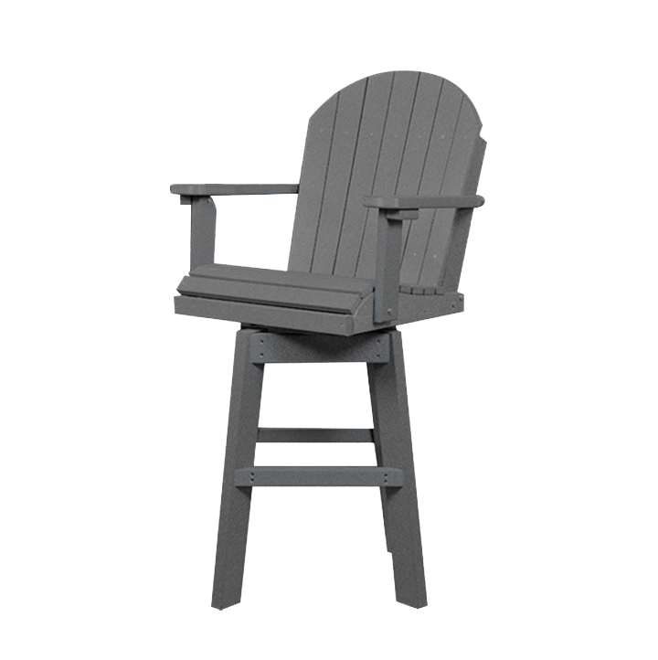 Counter Height Poly Swivel Chair | Slate Gray