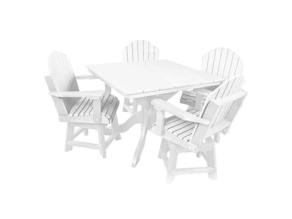 Full Adirondack Dining Set | White