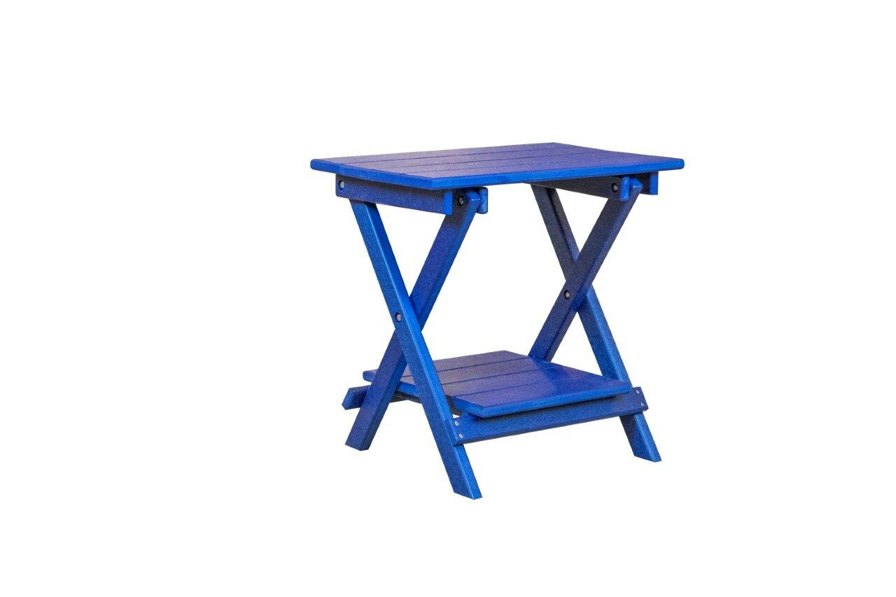 Amish Made in the USA 18 Colors Poly Outdoor Folding Side/End Table 