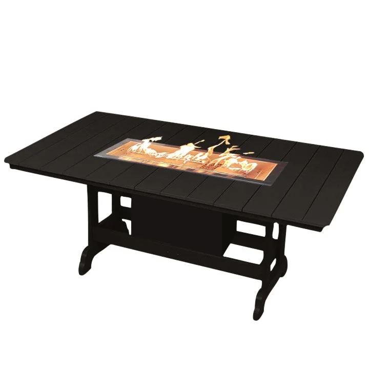 6ft Fire Table | Black