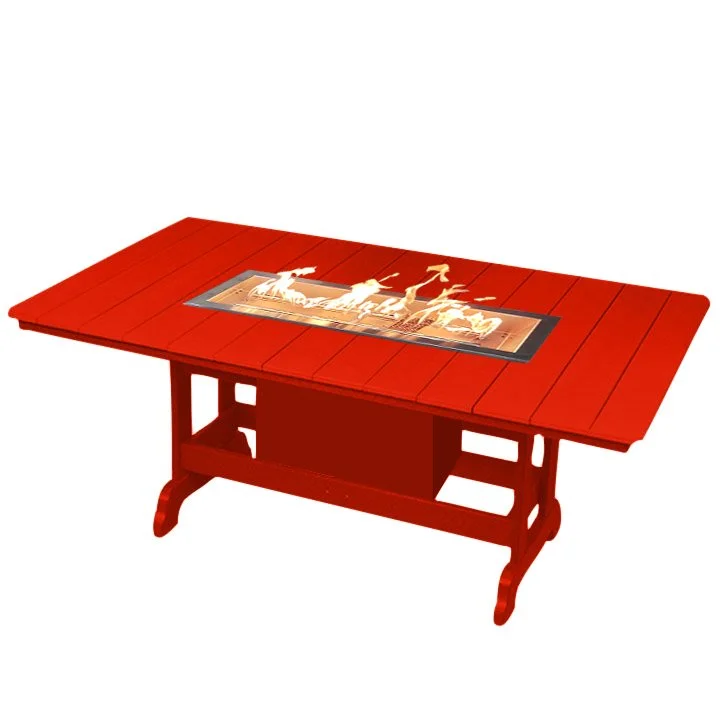 6ft Fire Table | Ruby Red