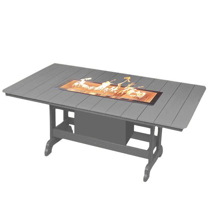 6ft Fire Table | Slate Gray