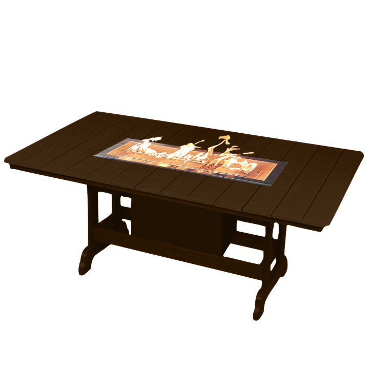6ft Fire Table | Brown