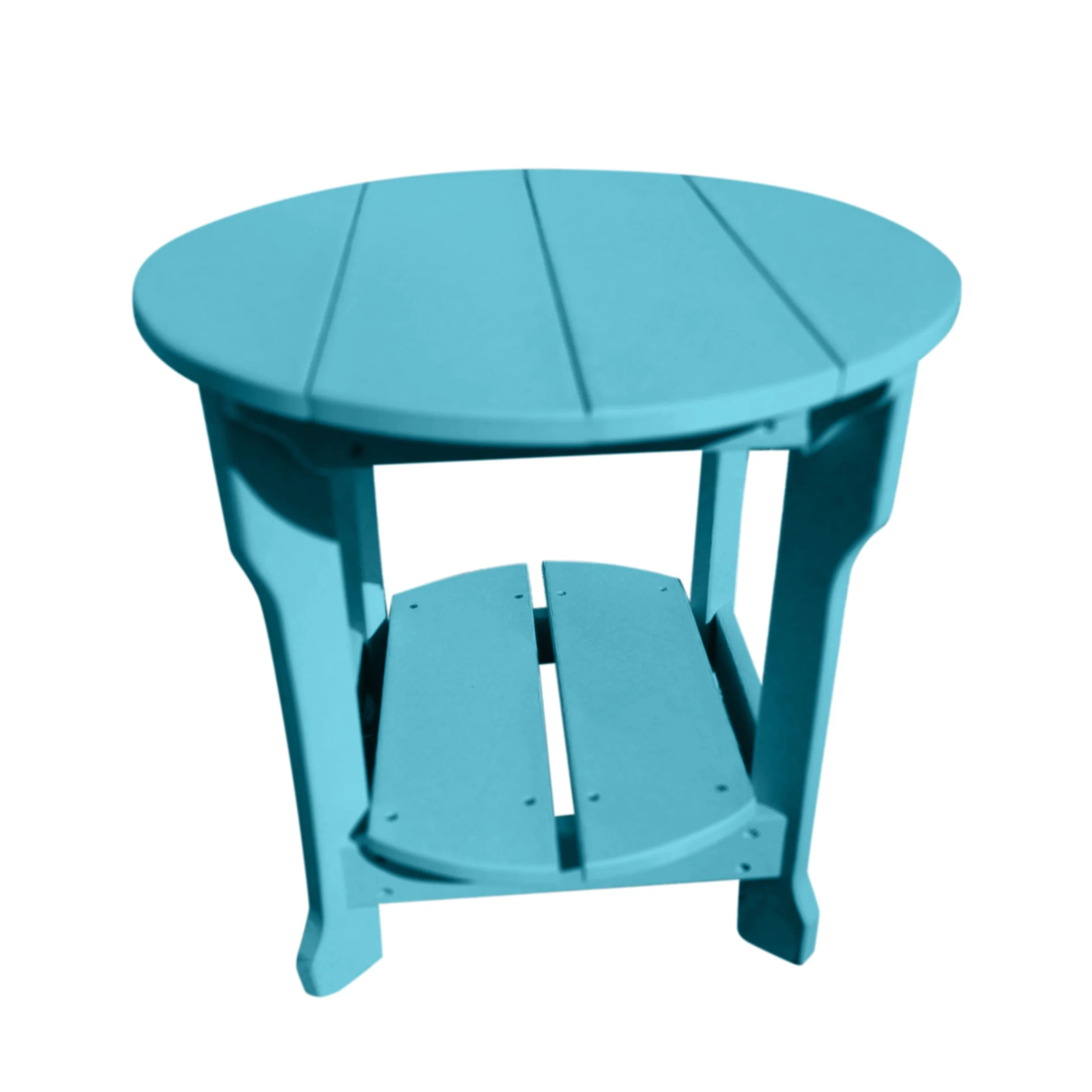 Round End Table | Aruba Blue