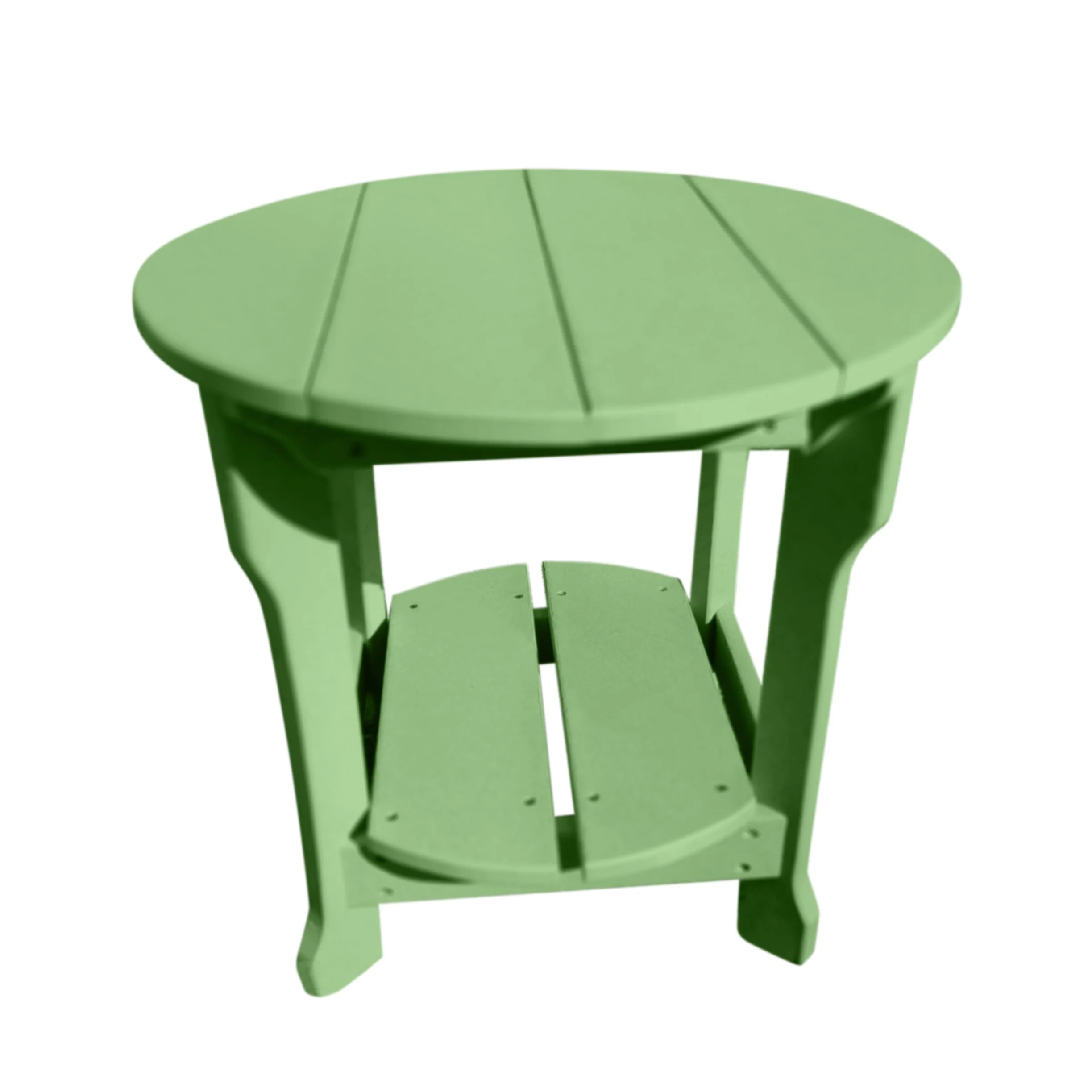 Round End Table | Lime Green