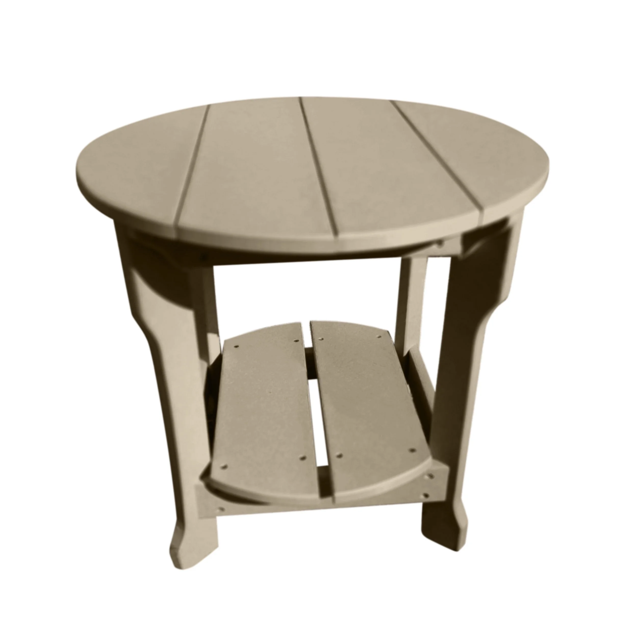 Round End Table | Weatherwood