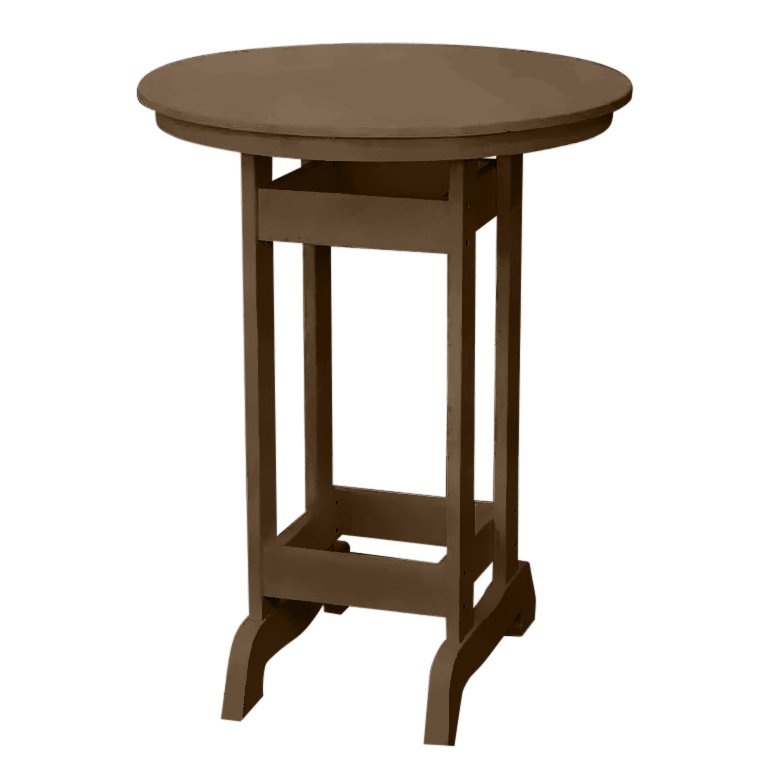 Bar Height Bistro Table | Brown