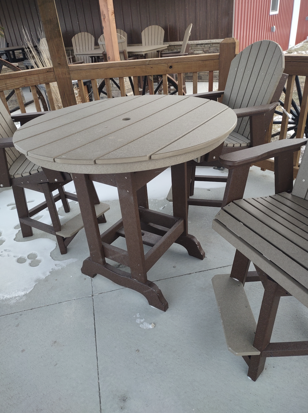 60" Round Dining Height Table
