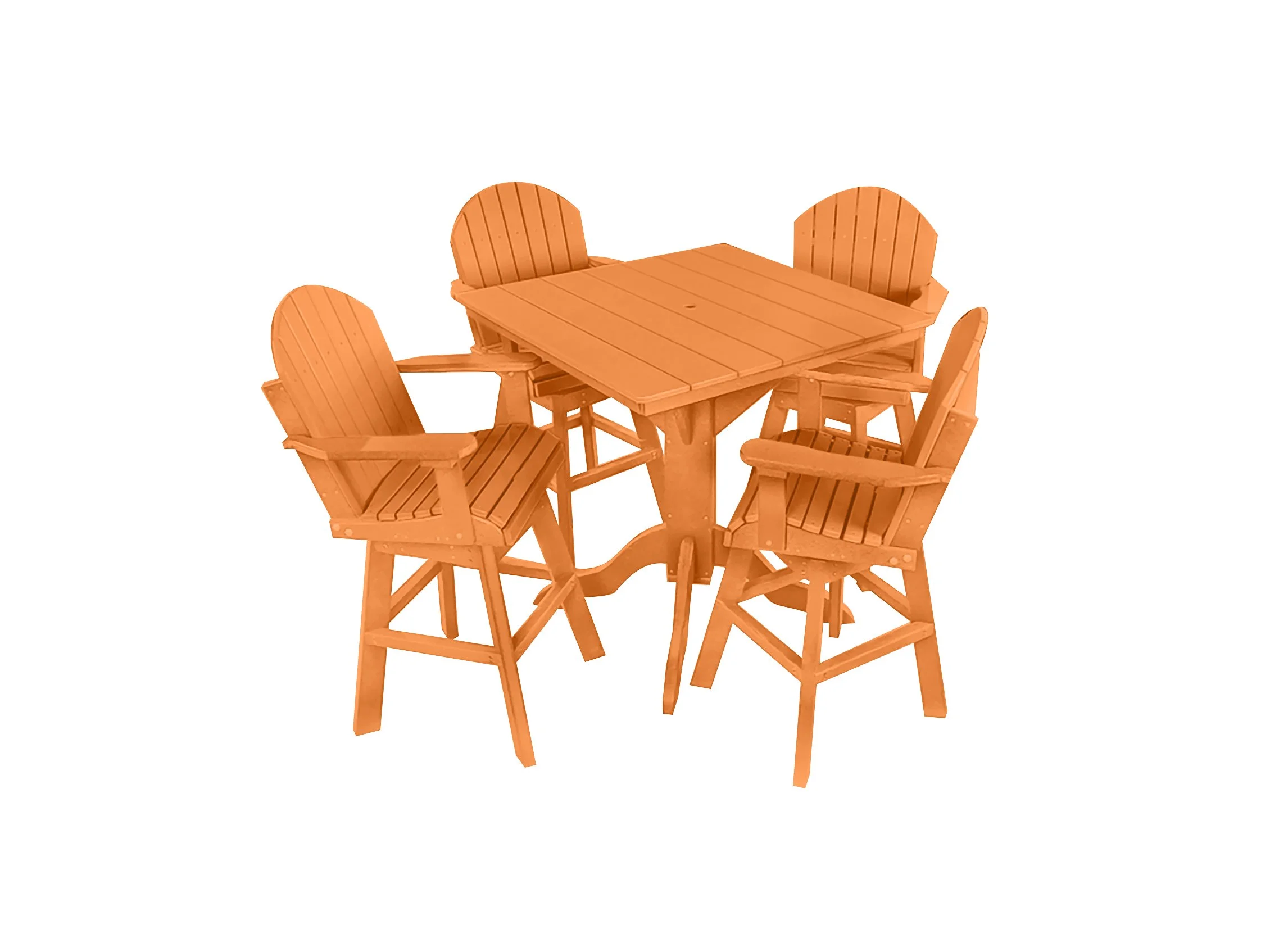 Bar Height Table &amp; Chairs Set | Tangerine