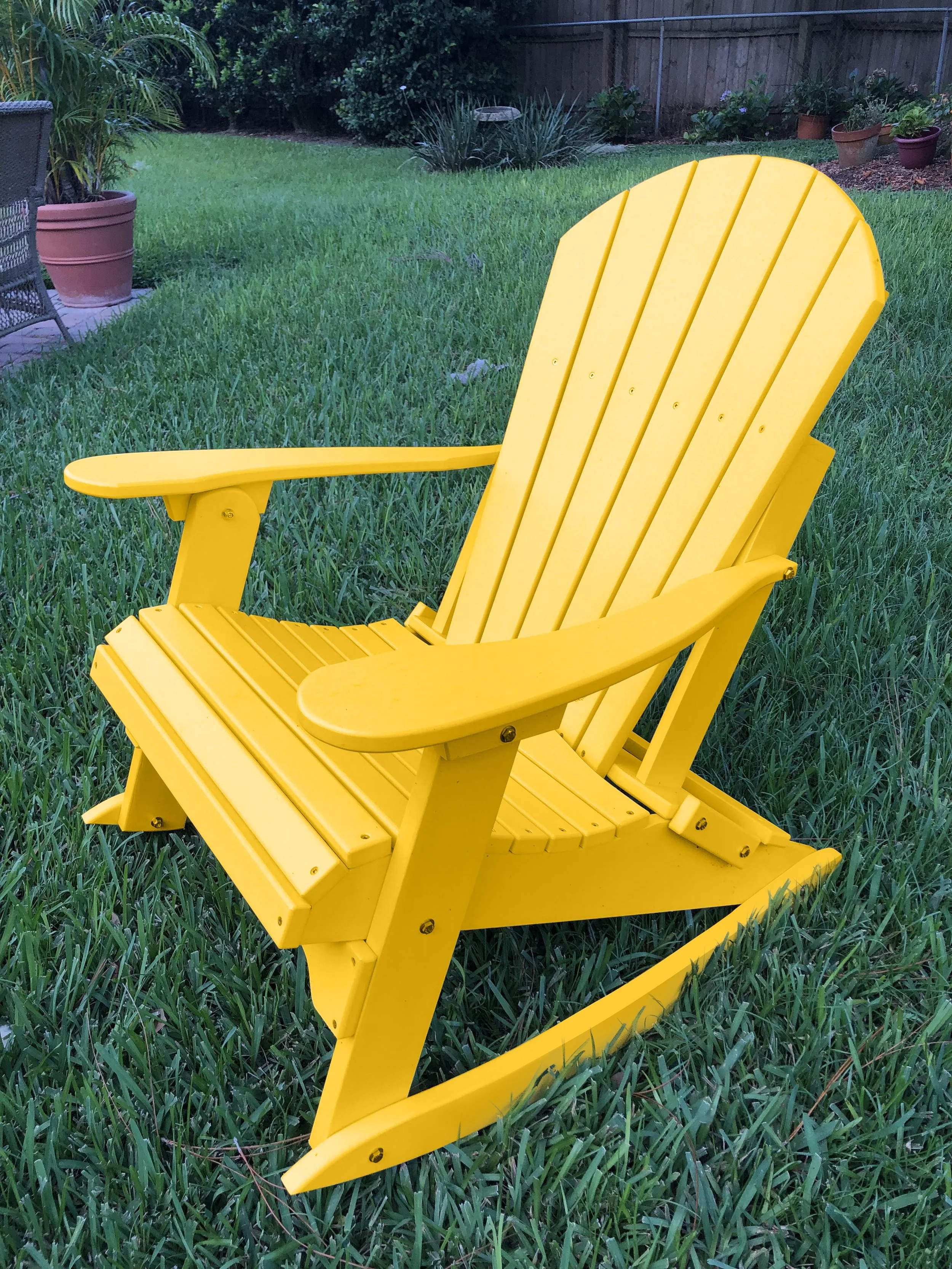 Yellow Adirondack Rocker Chair: Shop Now!