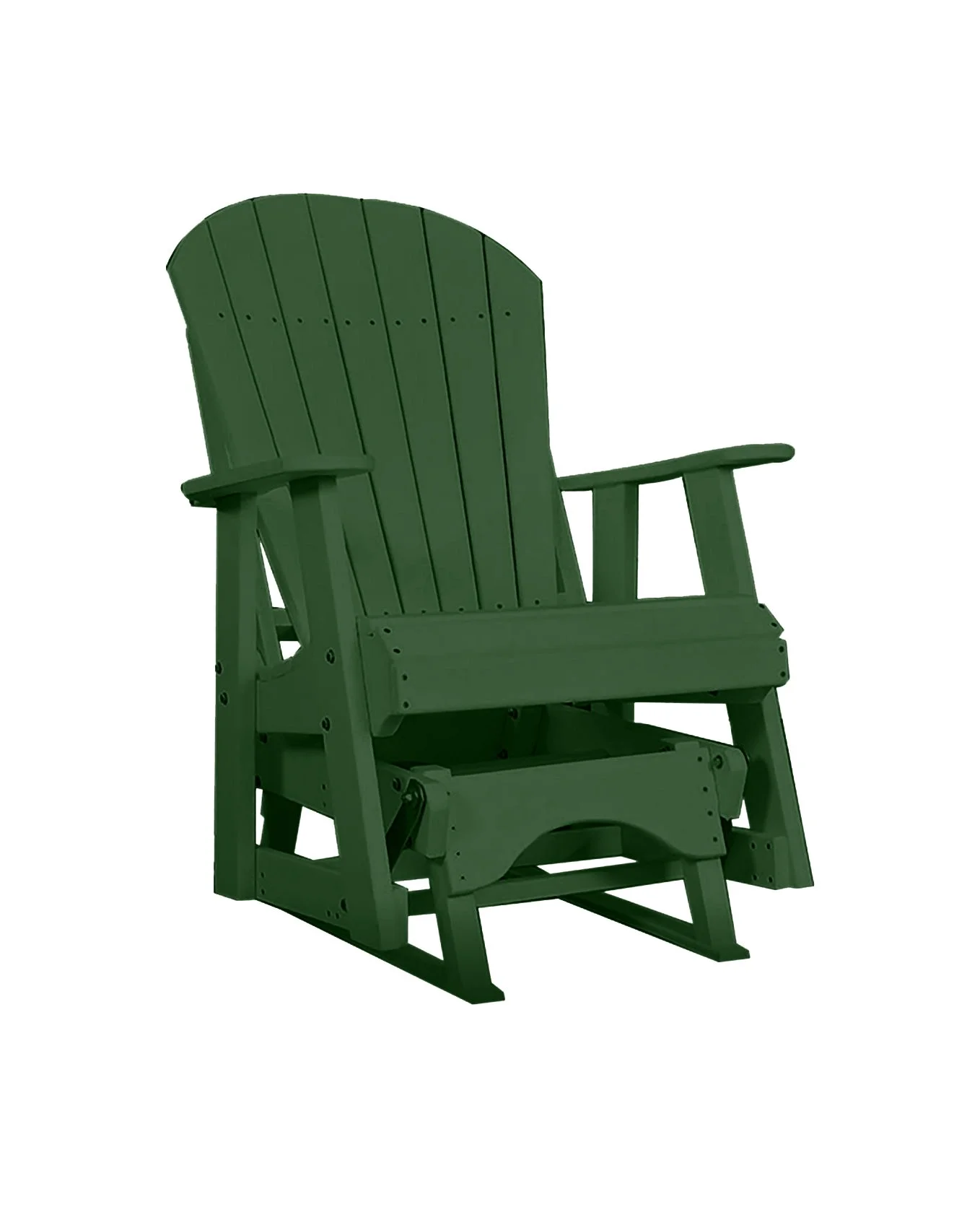 Poly Adirondack Glider | Woodland Green