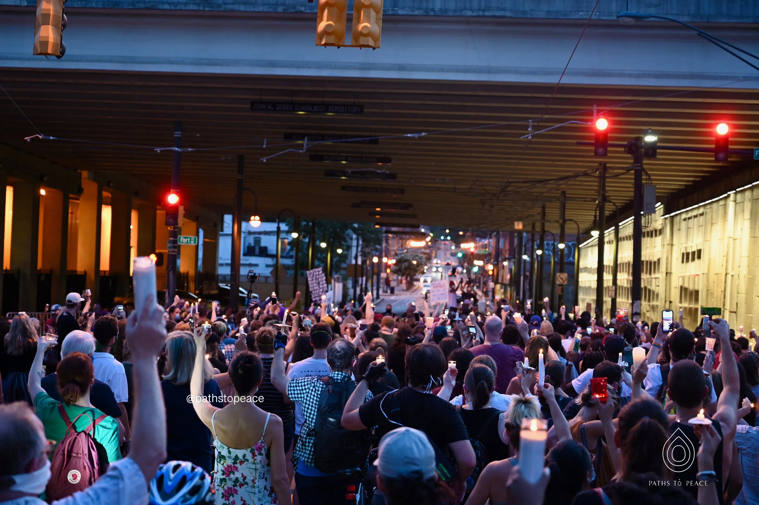 Candlelight Vigil for Lewis in Atlanta, GA, Sunday, July 19, 2020