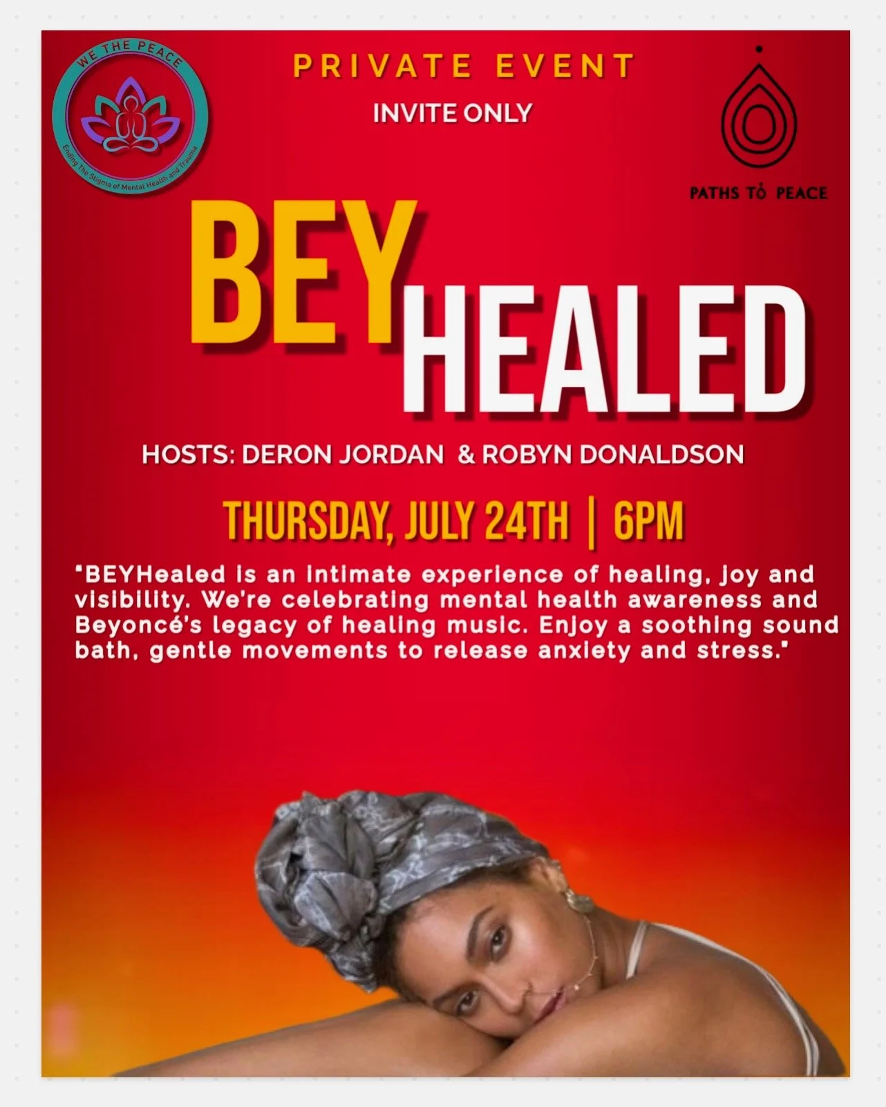 BeyHealed and We the Peace presents…