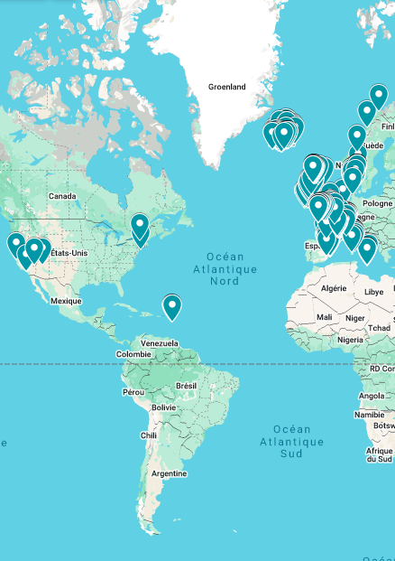 Carte interactive privée (450 lieux)