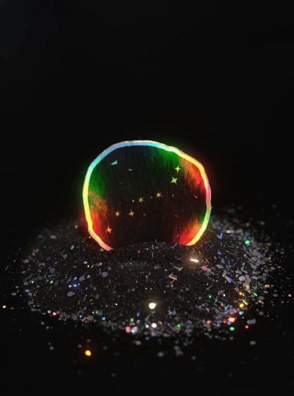 Sticker "Stones and Moonlight - Auroras" holographique