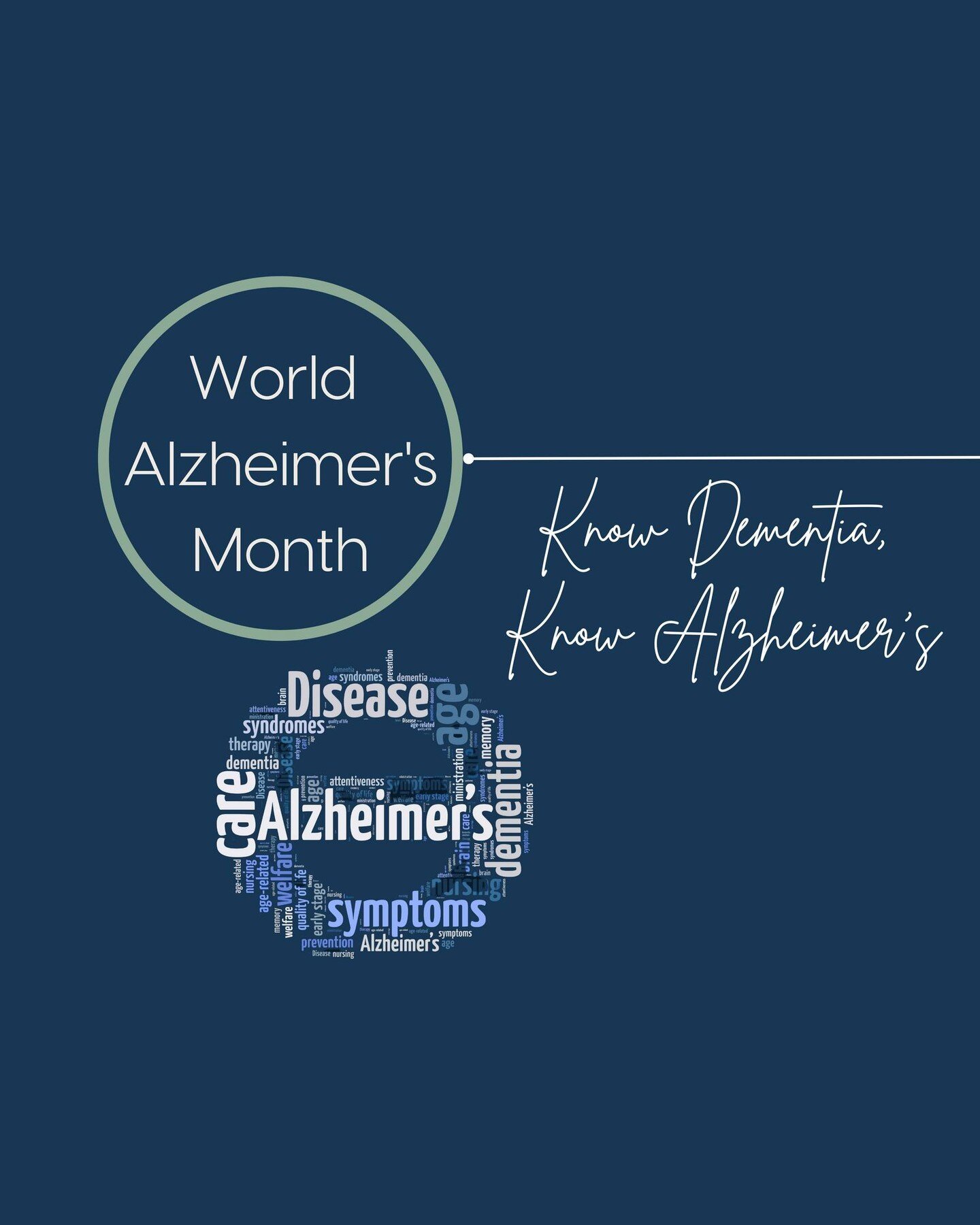 September is World Alzheimer's Month, and this year's theme is &quot;Know Dementia, Know Alzheimer's.&quot;⁠
⁠
It's a good idea to take the time to learn more about the disease that affects so many people in our lives&mdash;and it's not just because 