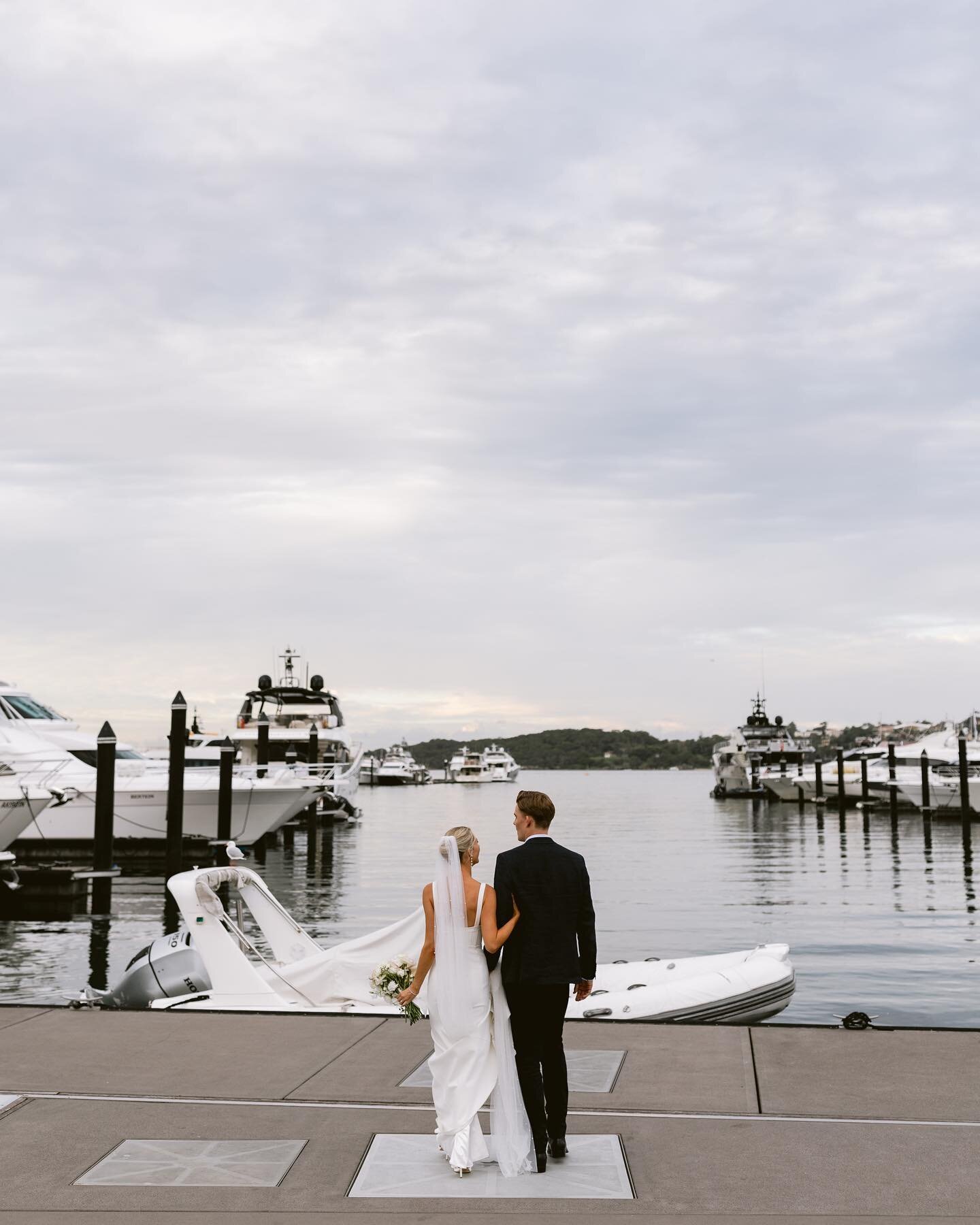 Annabelle + Henry out the front of The Boathouse Rose Bay 🥂🐚

Photo @luminousmoments_