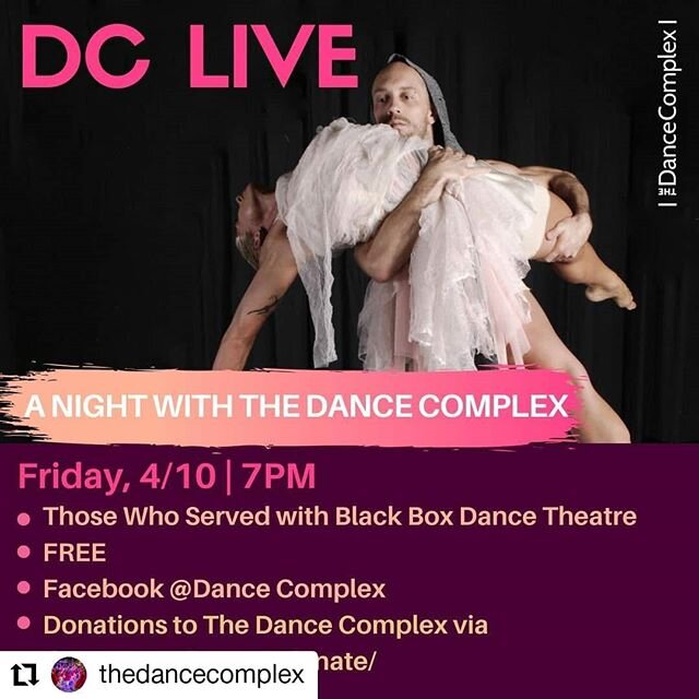 Tonight! Grab your drink of choice and tune into @thedancecomplex to watch our performance of Those Who Served.