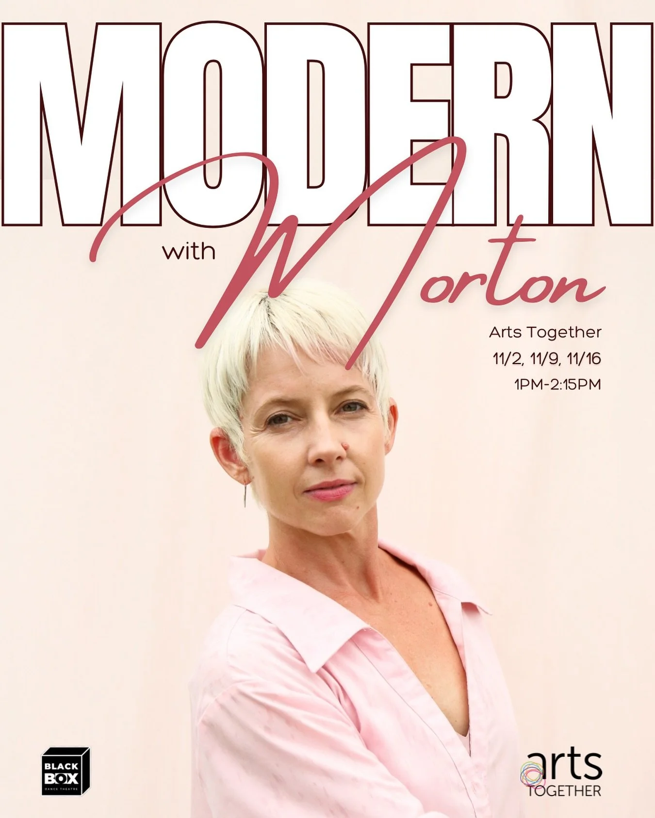 Don&rsquo;t be a ghoul. Come play with us this November in Modern with Morton 🧡 

Move with the one and only, Miss Natalie Morton, to all the best tunes and vibes. Sign up at the link in the bio. 

See you Sunday at @artstogether! 

#BBDT #BlackBoxD