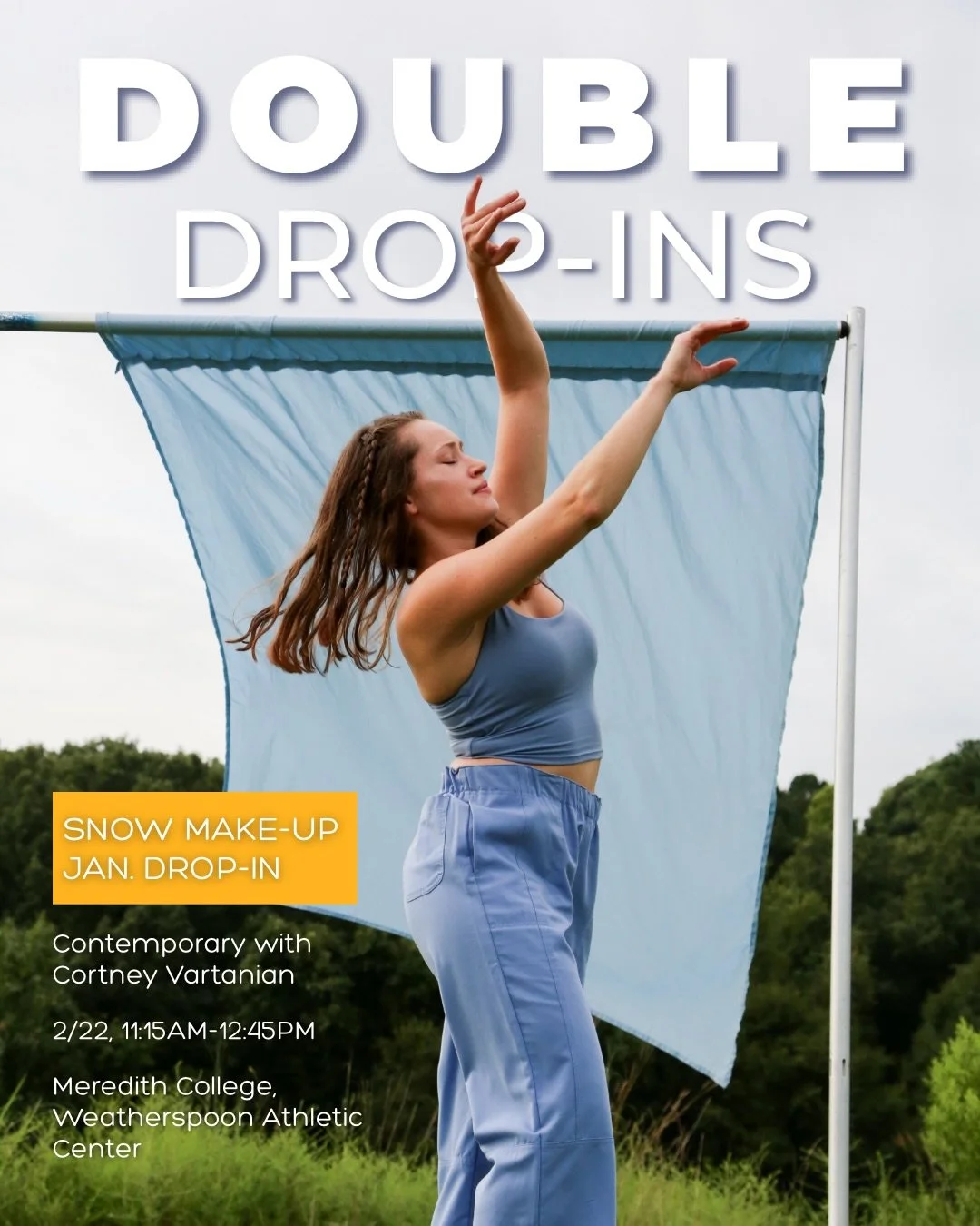 Yup, that&rsquo;s right! TWO chances to dance with Black Box Dance Theatre on 2/22! ✌️(come on out angel number girlies 🧿)

Join Cortney for contemporary to make up her January Drop-In Class (originally canceled due to snow) from 11:15AM-12:45PM, th