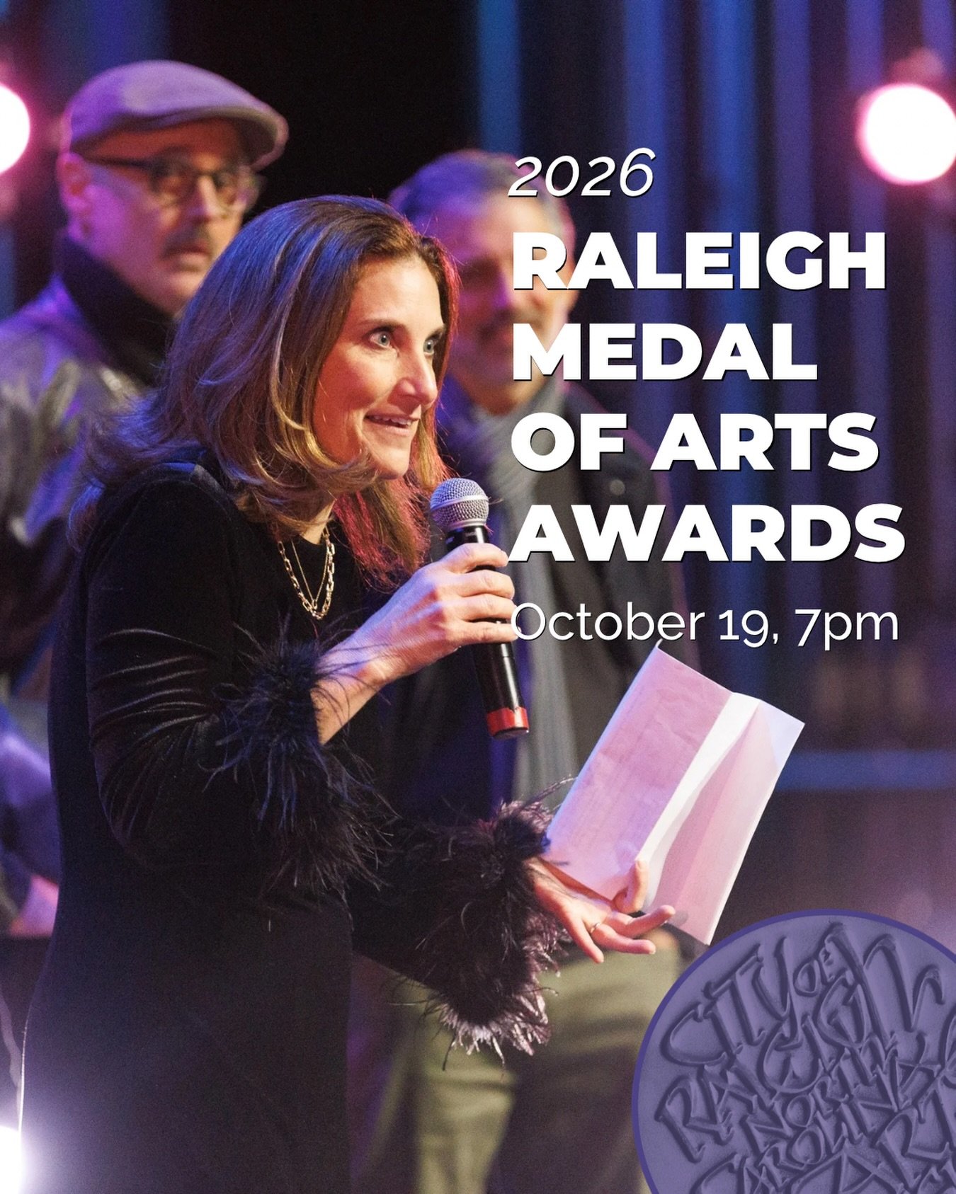 Celebrate the one and only, Michelle Pearson, this month at the Raleigh Medal of Arts Awards on October 19th, 7pm 🌟

Raleigh Arts and University Theatre at NC State will present the 2026 Raleigh Medal of Arts Awards at @ncstate&rsquo;s Stewart Theat