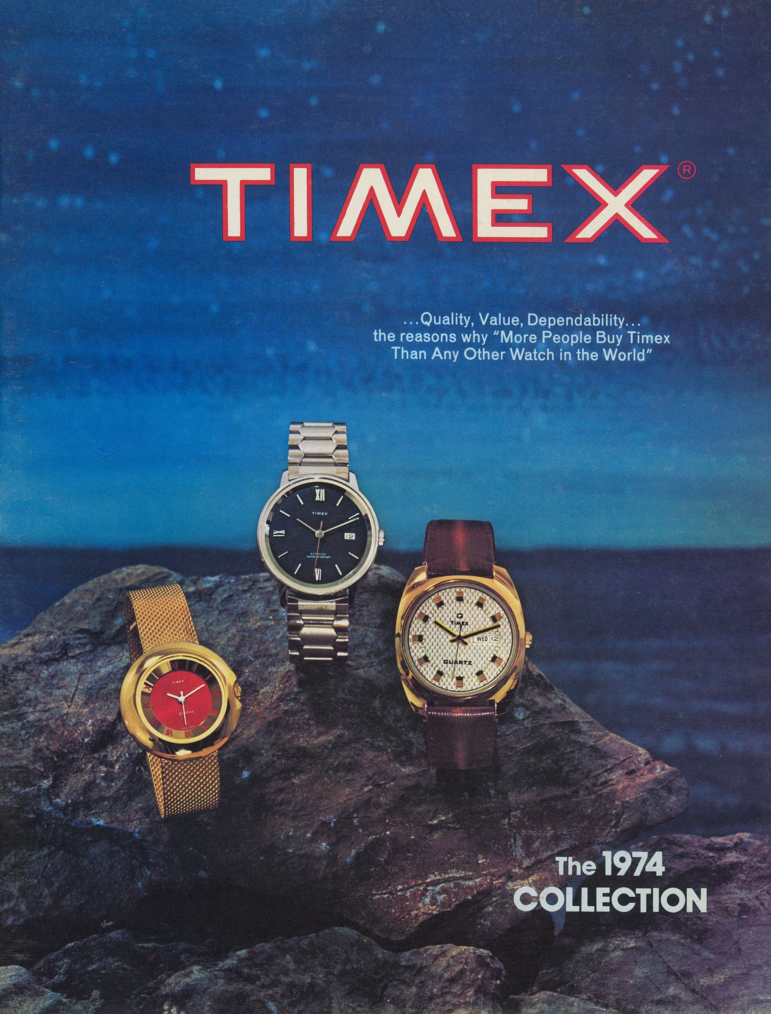 Timex 1974 Catalog and Ad Reference — Heritage 1854