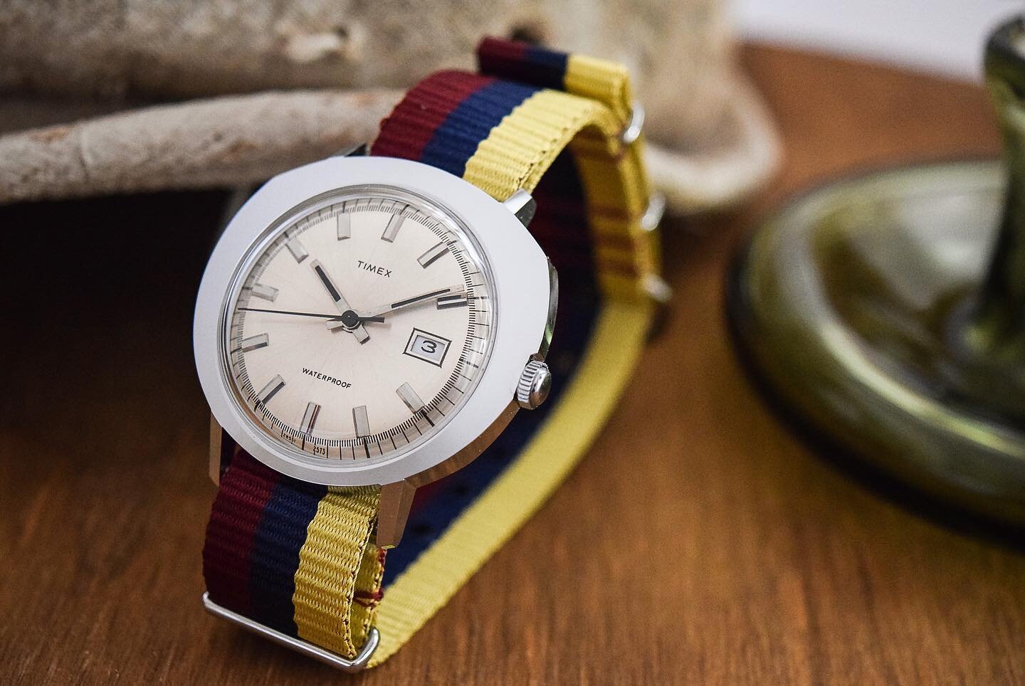 Inspired today by my friend @timex.vintagemx to post my own 73 &ldquo;Trapeze&rdquo; Marlin.

I&rsquo;ve loved this piece from the outset, acquired from @the_schon in my early days of collecting. It&rsquo;s a fun case style and a tribute to the desig