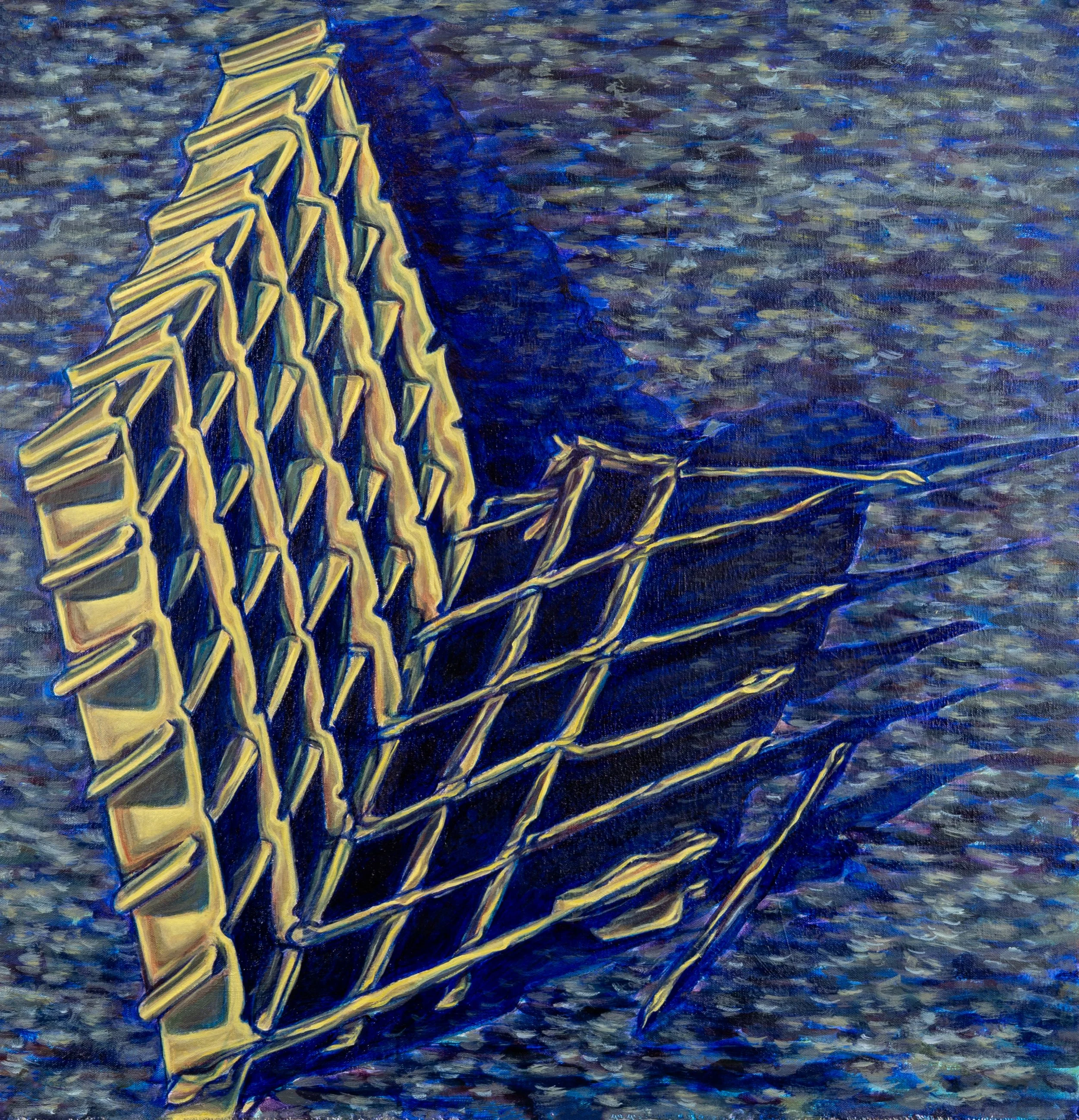   An Object that is Odd II   26” x 25”  acrylic on unstretched 
