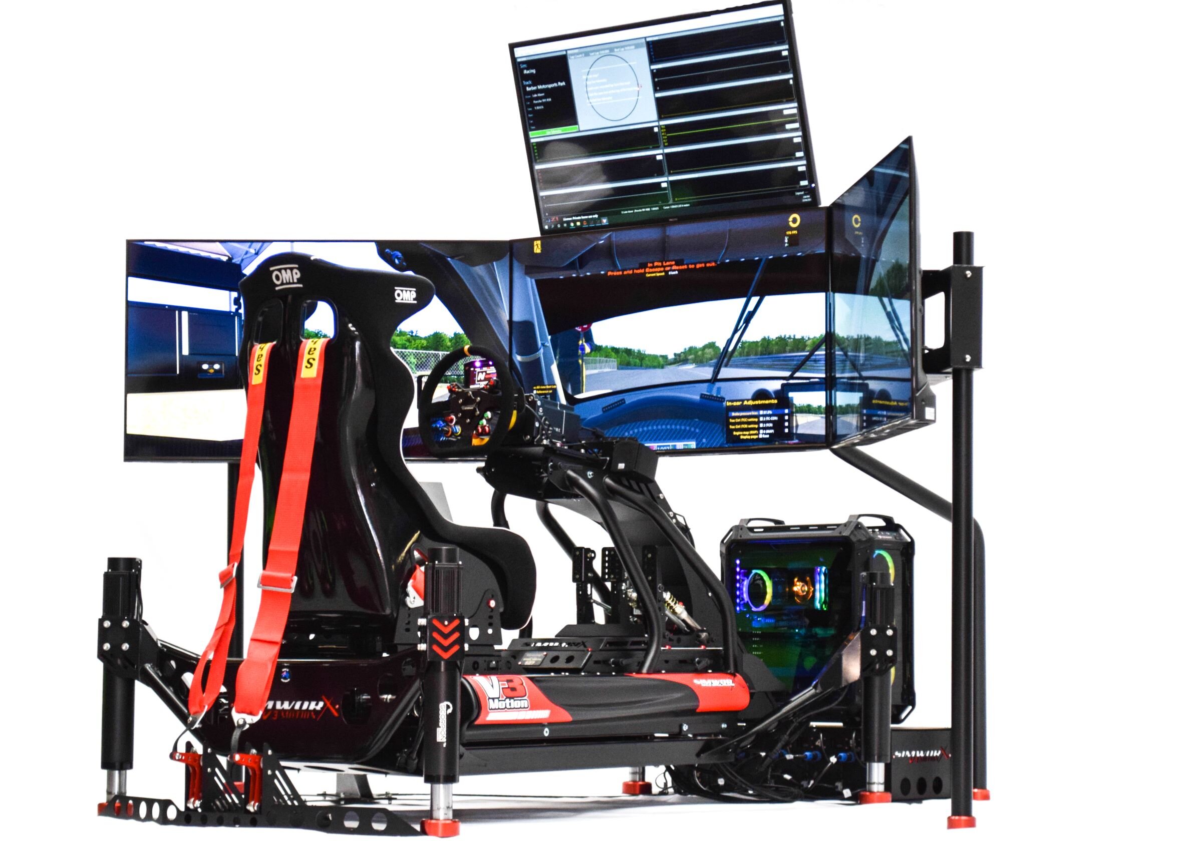 Full Motion Racing Simulator 6DOF Racing Simulator Race Engineering