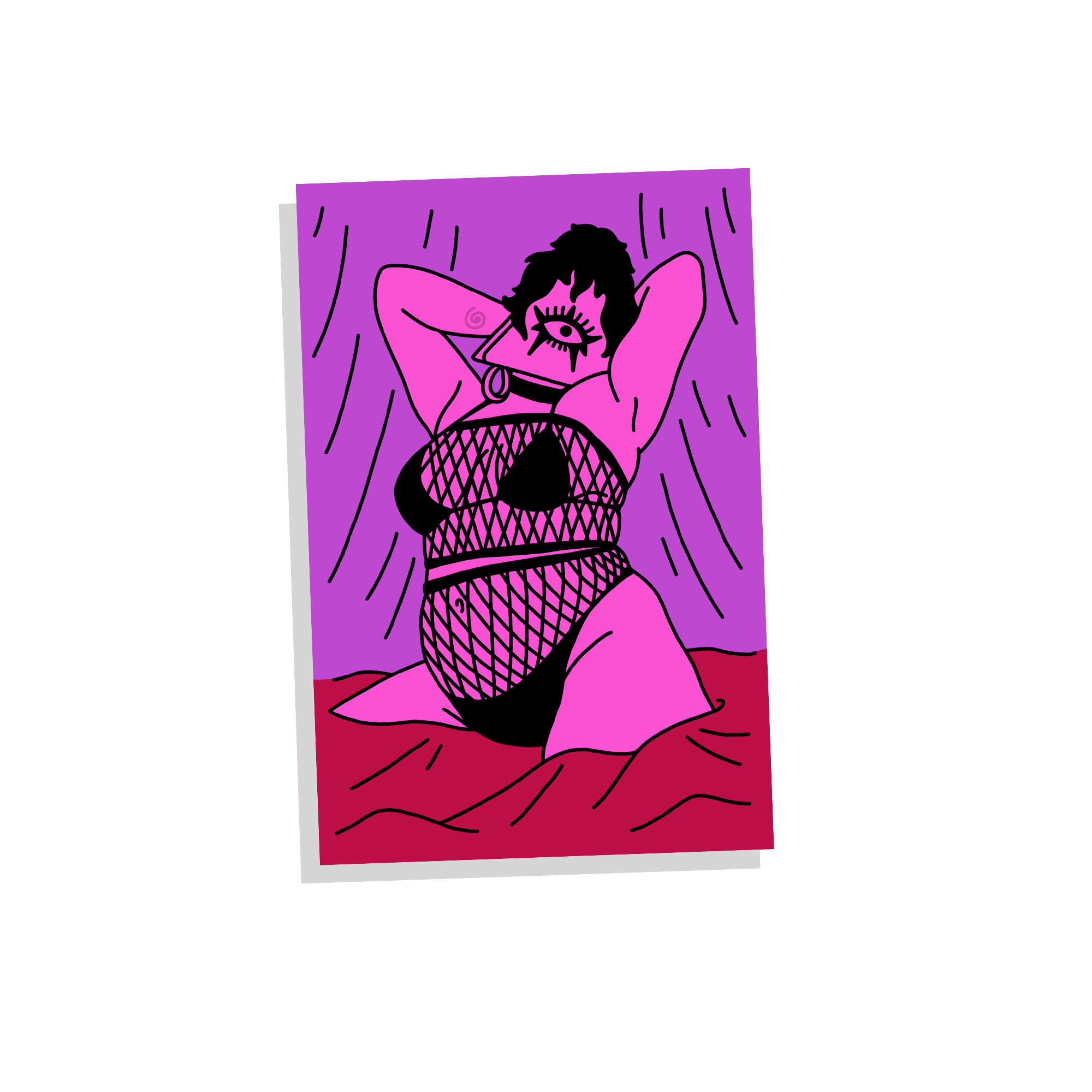 "Bug Bimbo" Postcard