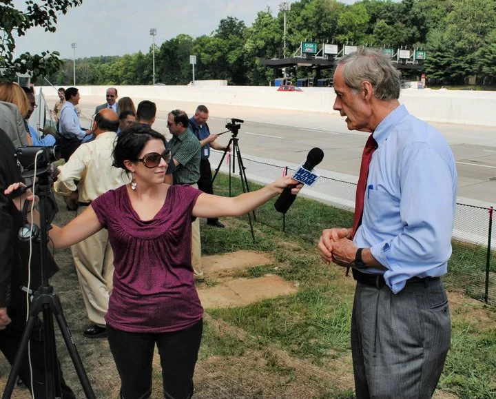 Amy interviews U.S. Senator Tom Carper about a major I-95 transportation project.