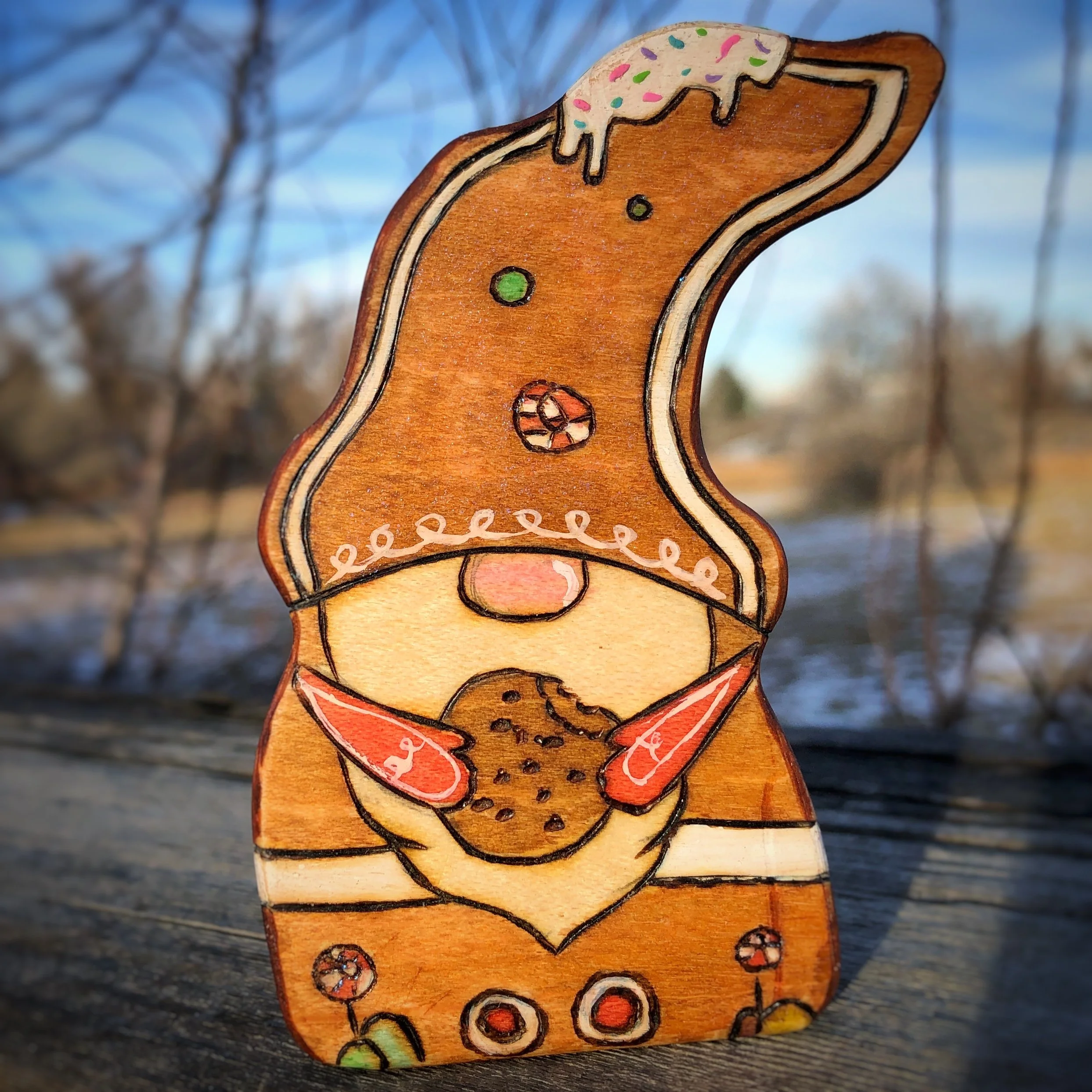 Gingerbread Gnome with cookie