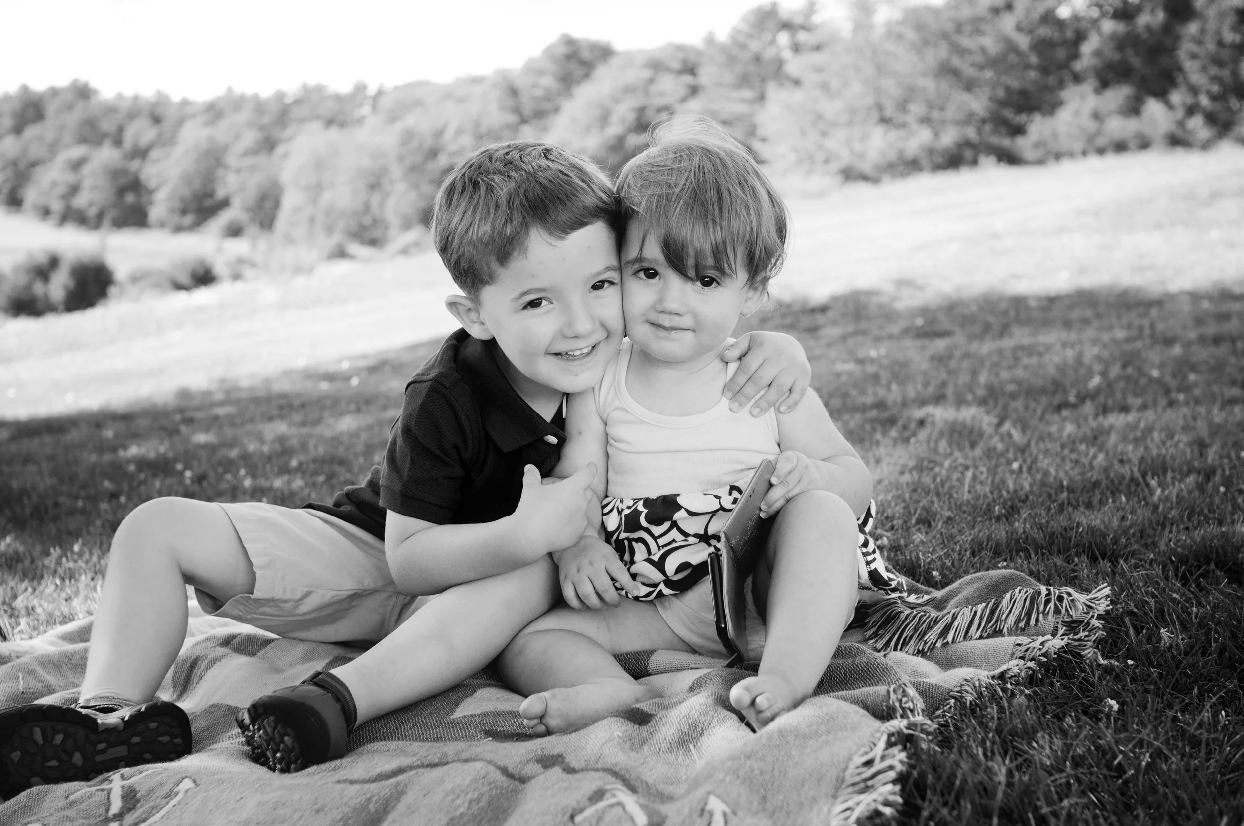 brother and sister portrait