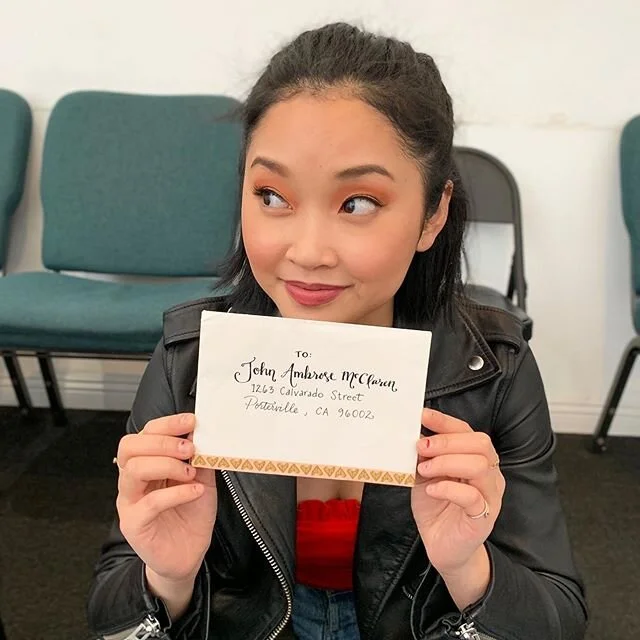 Lara Jean could use a stamp. Maybe you need one too? Go on USPS.com and treat yourself to a sheet! They&rsquo;ve got cute heart stamps! ❤️#savetheusps