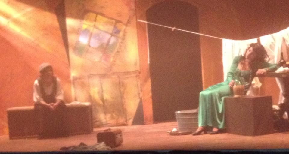 Emilia (Karen Schlag) and Desdemona (Tyrrell Woolbert)