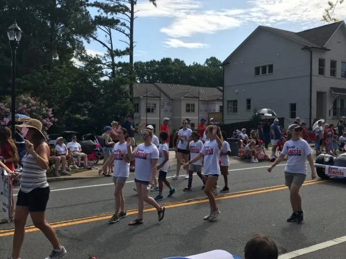 Stacey for Dunwoody Supporters March in the Parade