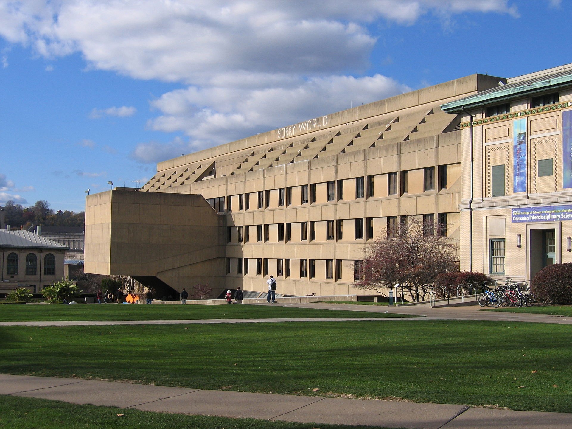 “Sorry World” - Wean Hall at Carnegie Mellon University