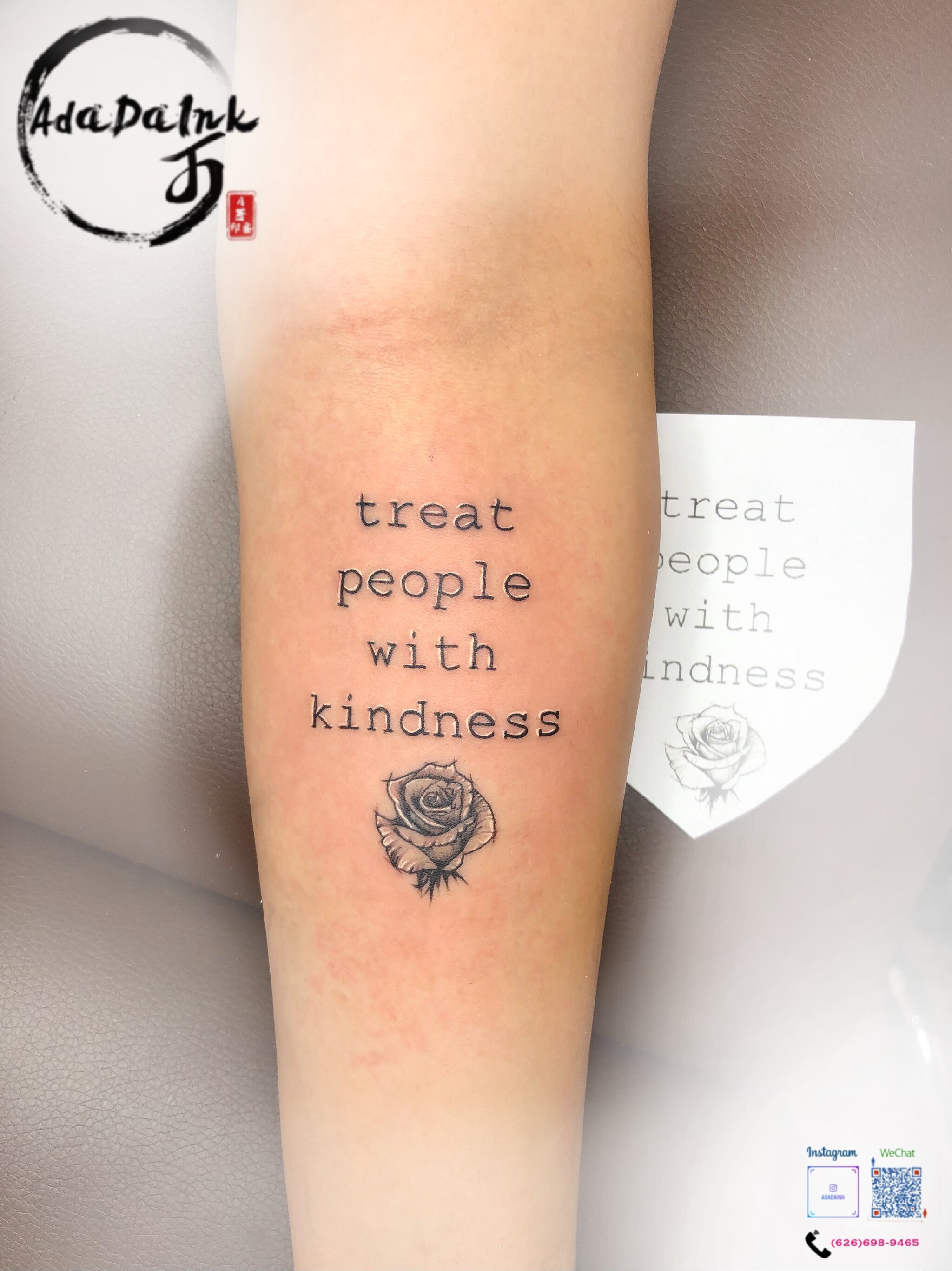 Malos Tattoo Aesthetics Studio  on Instagram From malosaesthetics Treat  people with kindness  Beautiful quote for appointments or  consultations