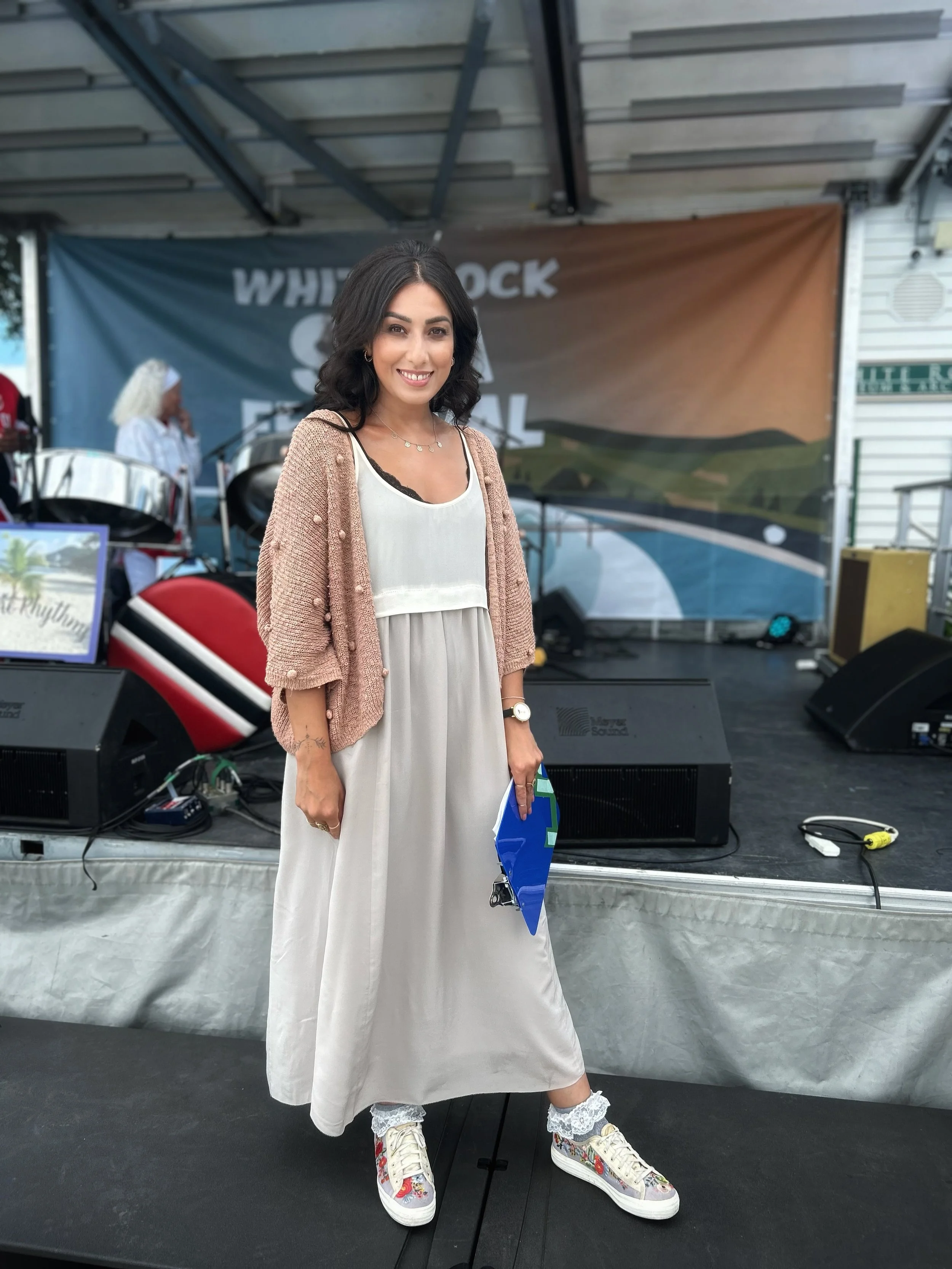 Piya on stage at the White Rock Sea Festival 2026