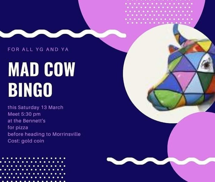 FIRST EVENT FOR THE YEAR! Bring some mates and try to be the first team to BINGO!